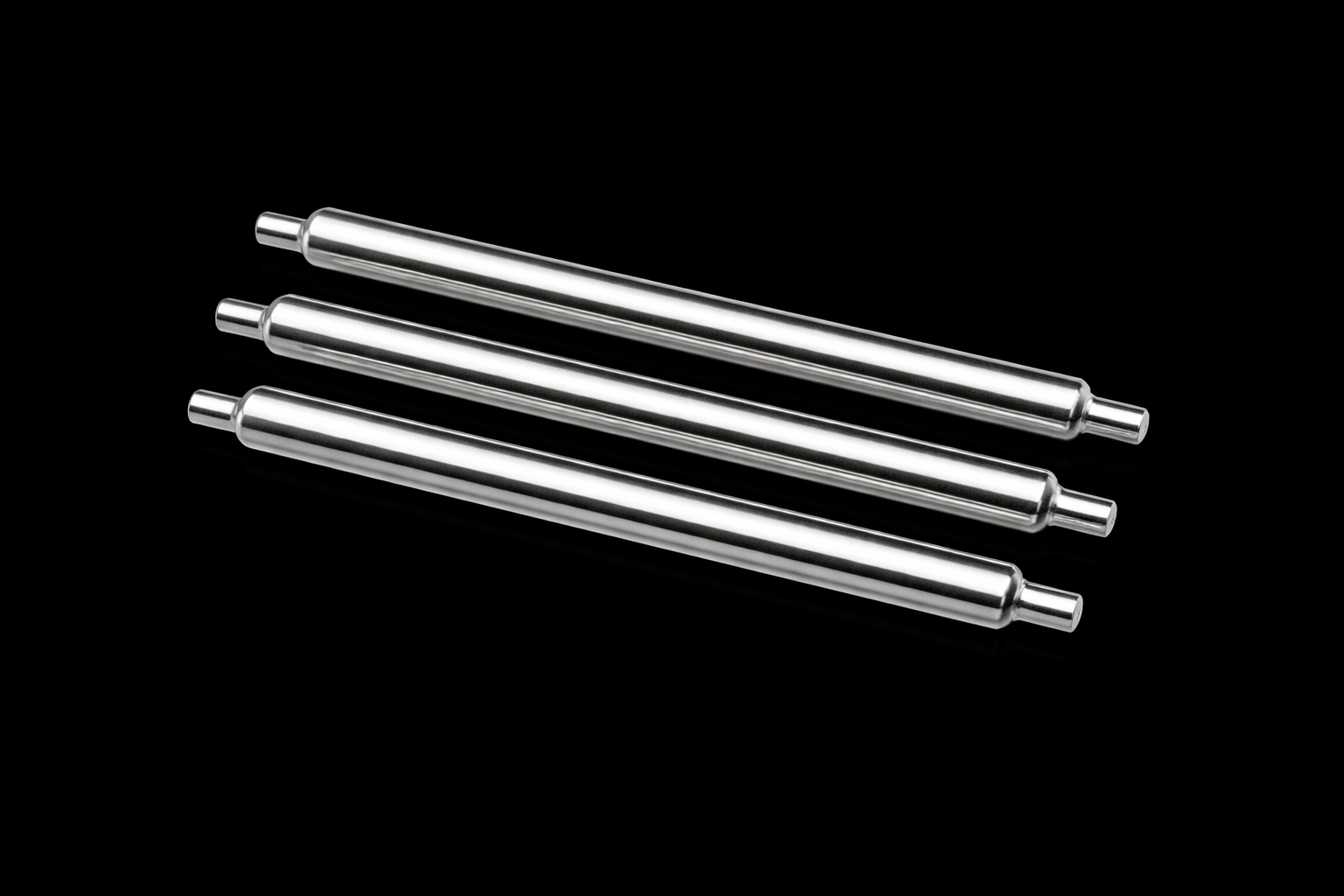 3 x 18mm, 20mm, 22mm or 24mm Pins Designed to Create the Appearance of a Military Watch with Fixed Solid Bars
