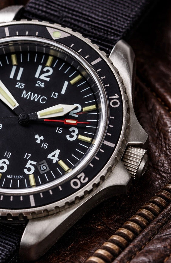 MWC Stainless Steel Automatic Military Divers Watch - Tritium / GTLS Illumination, Sapphire Crystal and 60 Hour Power Reserve