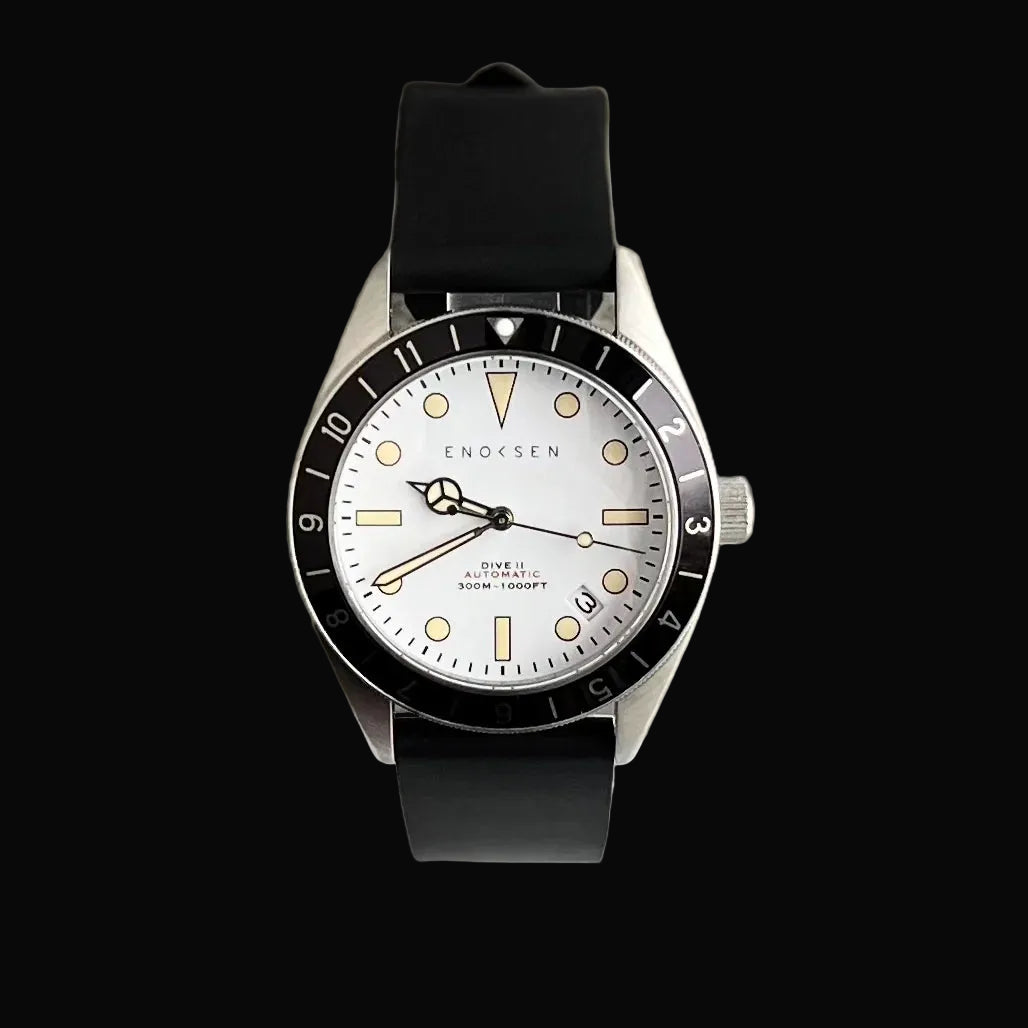 Limited Edition: Enoksen Automatic Dive Watch - White Dial Edition ◇ 39mm