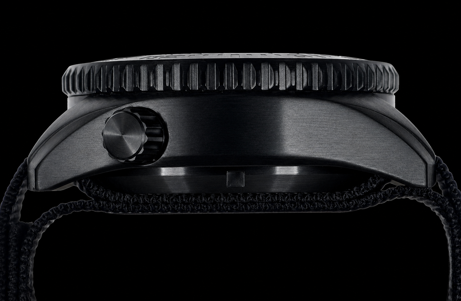 MWC "Depthmaster" 100atm / 3,280ft / 1000m Water Resistant Military Divers Watch in a PVD Titanium Case with Luminova and a Helium Valve, Swiss Quartz Movement with a Ten Year Battery Life