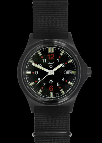 MWC Automatic Black PVD Military Divers Watch  - Tritium / GTLS Illumination, Sapphire Crystal and 60 Hour Power Reserve - Ex Display Watch