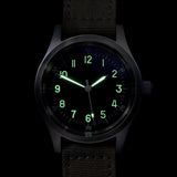 A-11 1940s WWII Pattern Military Watch, 100m/330ft Water Resistant With Shatter and Scratch Resistant Box Sapphire Crystal (Automatic)