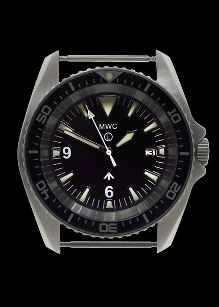 MWC Heavy Duty 300m Military Divers Watch in Stainless Steel Case (Quartz) with Sapphire Crystal and Ceramic Bezel