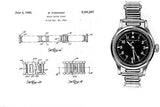 A-17 U.S 1950s Korean War Pattern Automatic Military Watch with Shatter and Scratch Resistant Box Sapphire Crystal on a Retro Stainless Steel "Bonklip" Bracelet with a Black Military Webbing Strap