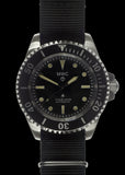 MWC 24 Jewel 1982 Pattern 300m Automatic Military Divers Watch with Sapphire Crystal on a NATO Webbing Strap (Non Date Version)