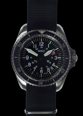 MWC Stainless Steel Automatic Military Divers Watch  - Tritium / GTLS Illumination, Sapphire Crystal and 60 Hour Power Reserve