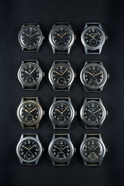 MWC 1940s/1950s "Dirty Dozen" Pattern General Service Watch with Sapphire Box Crystal and 21 Jewel Automatic Movement