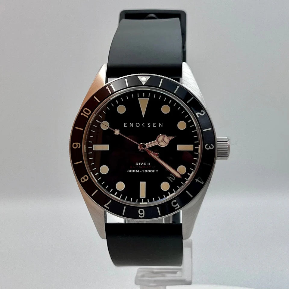 Limited Edition: Enoksen Automatic Dive Watch - Black Dial Edition ◇ 39mm
