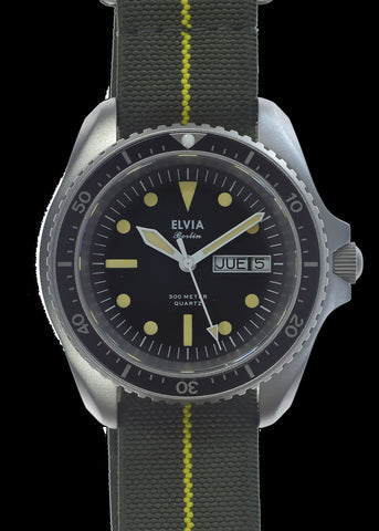 MWC Classic 1960s Pattern Divers Watch with Luminova Luminous Paint and a Hybrid Mechanical/Quartz Movement on Matching Bracelet
