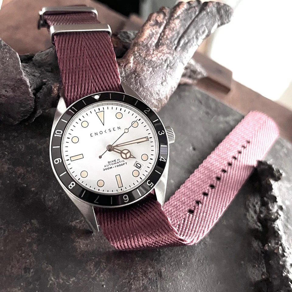 Limited Edition: Enoksen Automatic Dive Watch - White Dial Edition ◇ 39mm