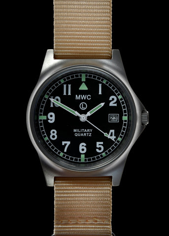 MWC G10LM European Pattern Military Watch in Covert Non Reflective Black PVD Steel