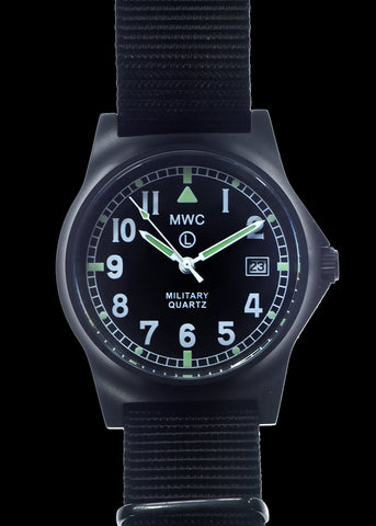 MWC 24 Jewel 300m Automatic Military Divers Watch with Sapphire Crystal and Ceramic Bezel in Black PVD Steel