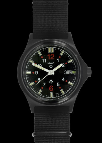 Black PVD Titanium G10 Military Watch with 300m Water Resistance, Sapphire Crystal, 10 Year Battery Life and GTLS Tritium Illumination