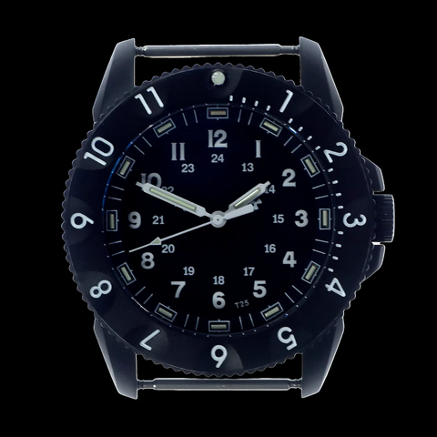 MWC P656 2025 Model PVD Tactical Series Watch with GTLS Tritium, Sapphire Crystal and Ten Year Battery Life (Non Date Version)