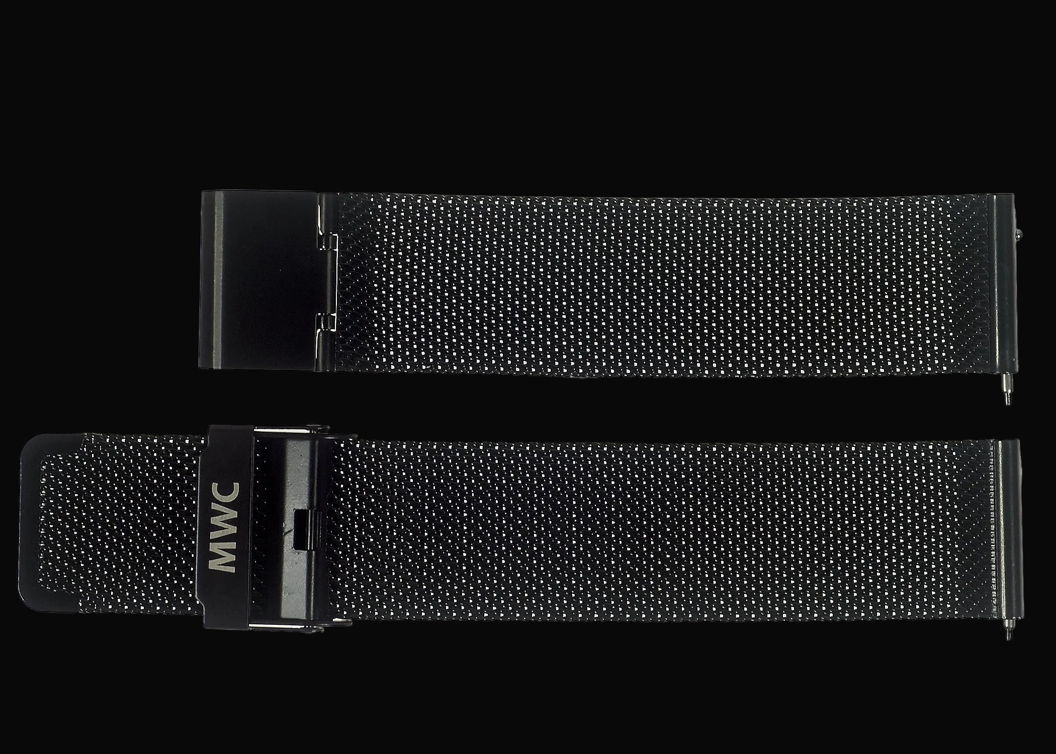 Classic 20mm Milanese Watch Bracelet in Black PVD Stainless Steel