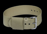 18mm US Pattern "Khaki" Military Watch Strap