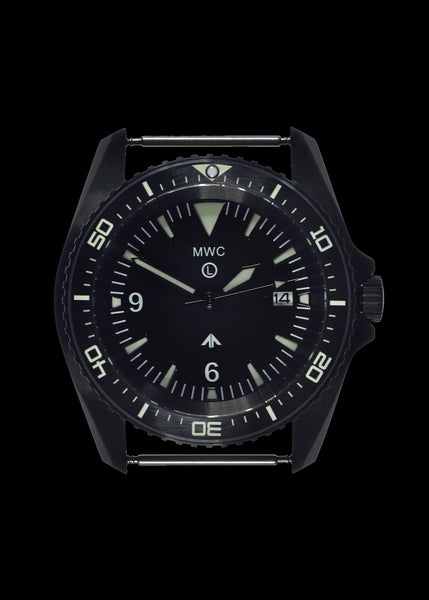 MWC Heavy Duty 300m Military Divers Watch in PVD Steel Case with Sapphire Crystal and Ceramic Bezel (Quartz)