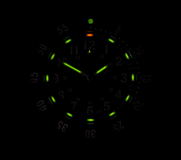 MWC P656 PVD Titanium Tactical Series Watch with GTLS Tritium and Ten Year Battery Life (Non Date Version)