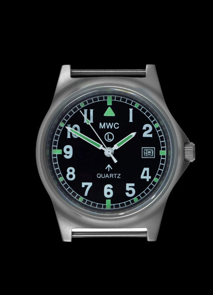 MWC G10LM Stainless Steel Military Watch – Admiralty Grey NATO Strap (Contract Model with Broad Arrow / Pheon)