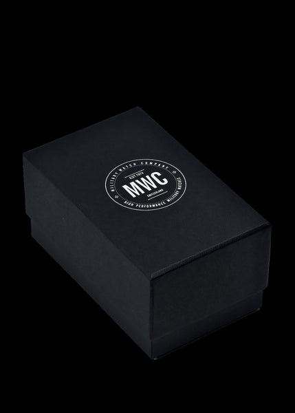 MWC 1940s/1950s "Dirty Dozen" Pattern General Service Watch with Box Sapphire Crystal and Automatic Self Winding Mechanical Movement