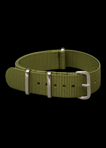 20mm Tan High Grade Saddle Leather Zulu Military Watch Strap