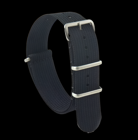 20mm Grey Ballistic Nylon Zulu Pattern Military Watch Strap