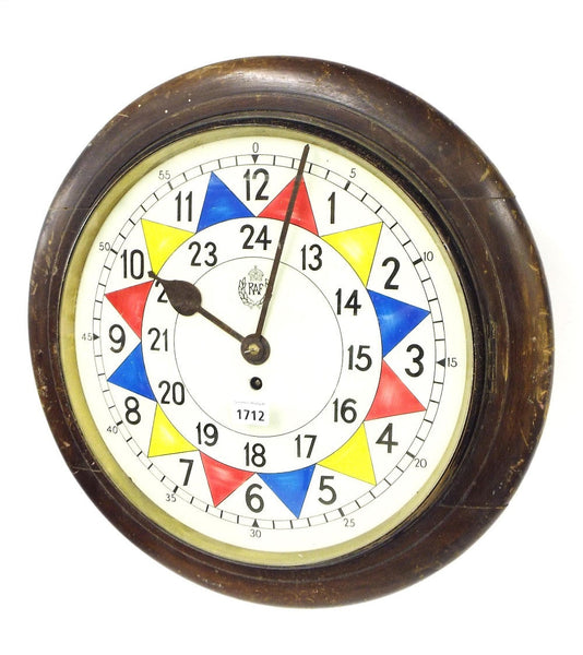 RAF 1940 "Battle of Britain" Pattern Replica Sector Wall Clock with Silent Quartz Movement and Sweep Second hand (Size 12" / 30.5cm)