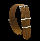 20mm Ribbed Desert NATO Military Watch Strap