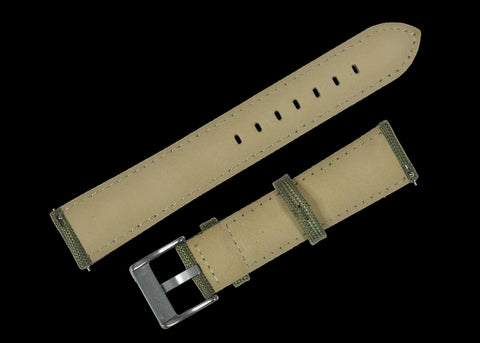 20mm Olive Green Sailcloth CORDURA® Watchstrap