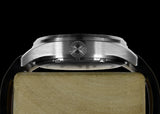 MWC Classic 40mm Stainless Steel Aviator Watch with Hybrid Movement and 100m Water Resistance