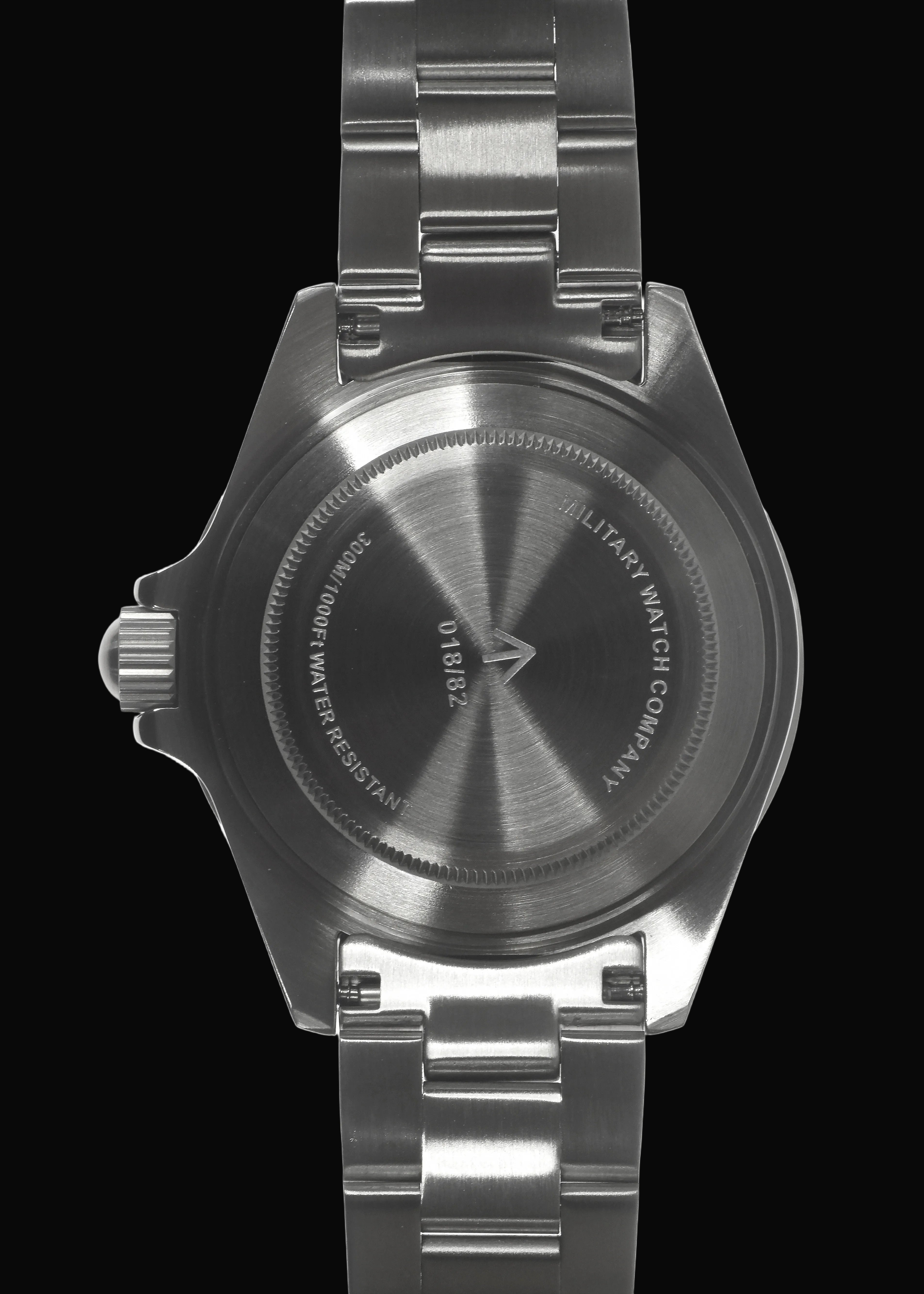 MWC 24 Jewel 1980 Pattern 300m Automatic Military Divers Watch with Sapphire Crystal and Ceramic Bezel on a Matching Stainless Steel Bracelet (With Date)