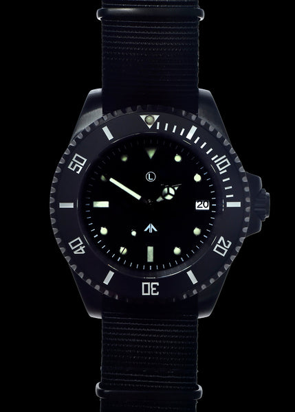 MWC 24 Jewel PVD 300m Automatic Military Divers Watch with Ceramic Bezel and Sapphire Crystal