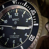 MWC 24 Jewel 300m Automatic Military Divers Watch with Tritium GTLS Illumination and Sapphire Crystal and Ceramic Bezel