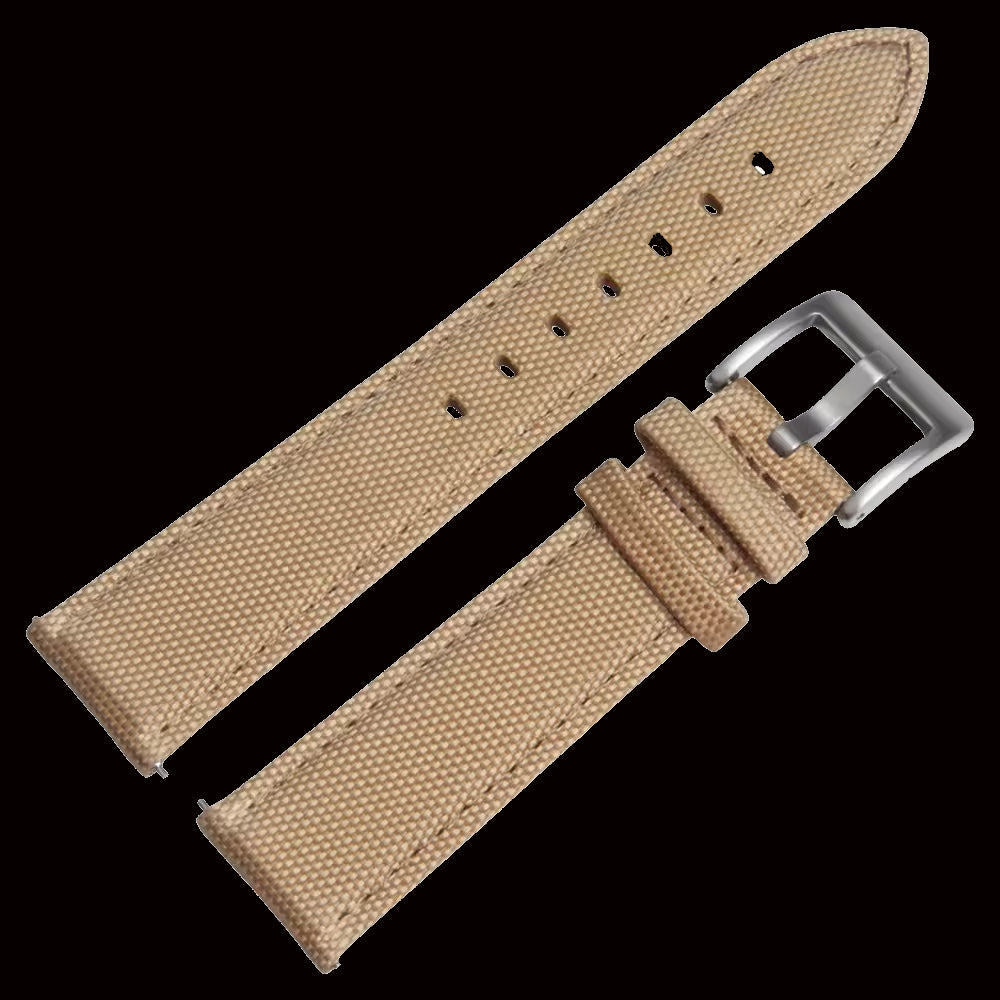 22mm Khaki Sailcloth CORDURA® Watchstrap