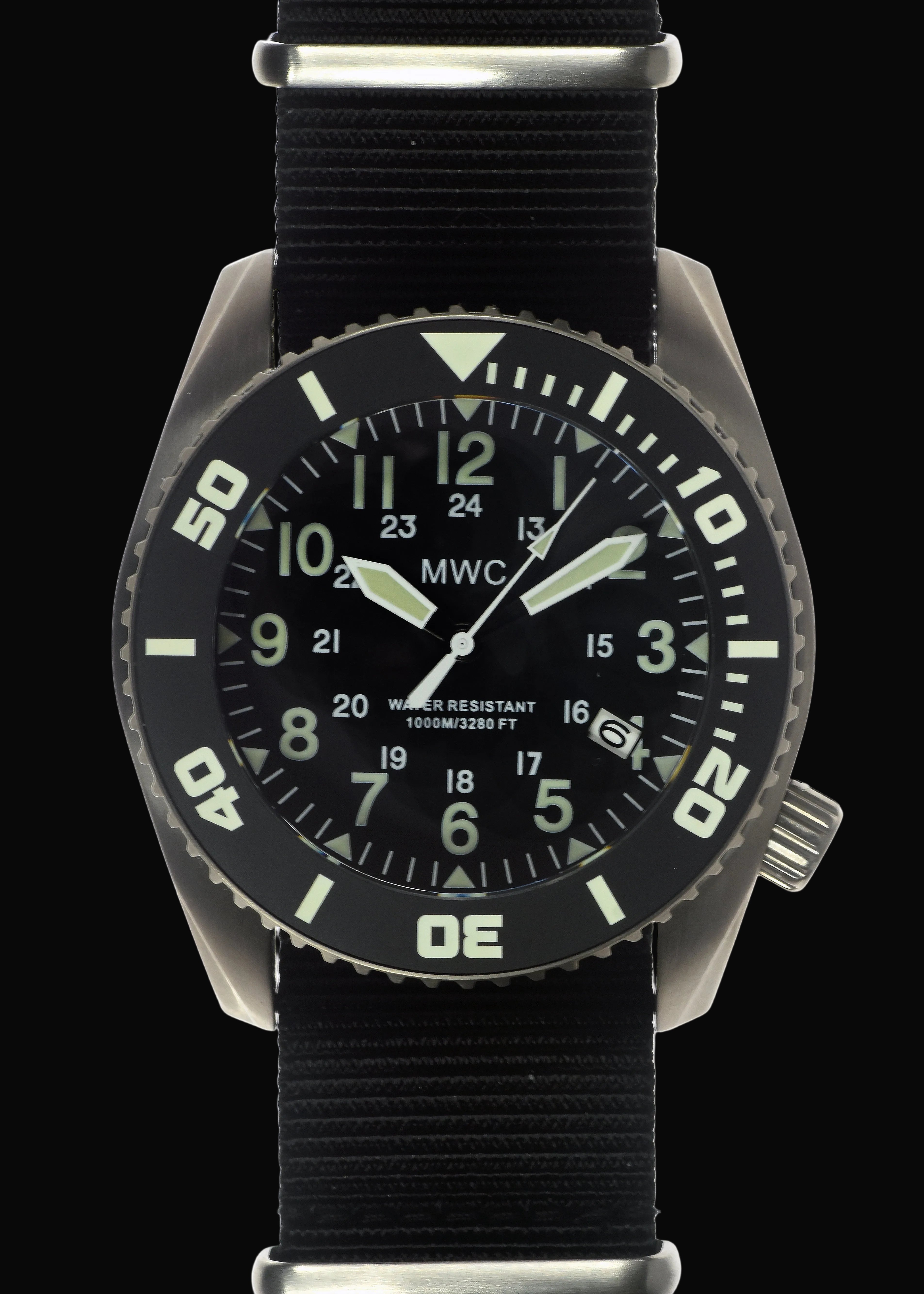 MWC "Depthmaster" 100atm / 3,280ft / 1000m Water Resistant Military Divers Watch in a Titanium Case with a Helium Escape Valve (Automatic)