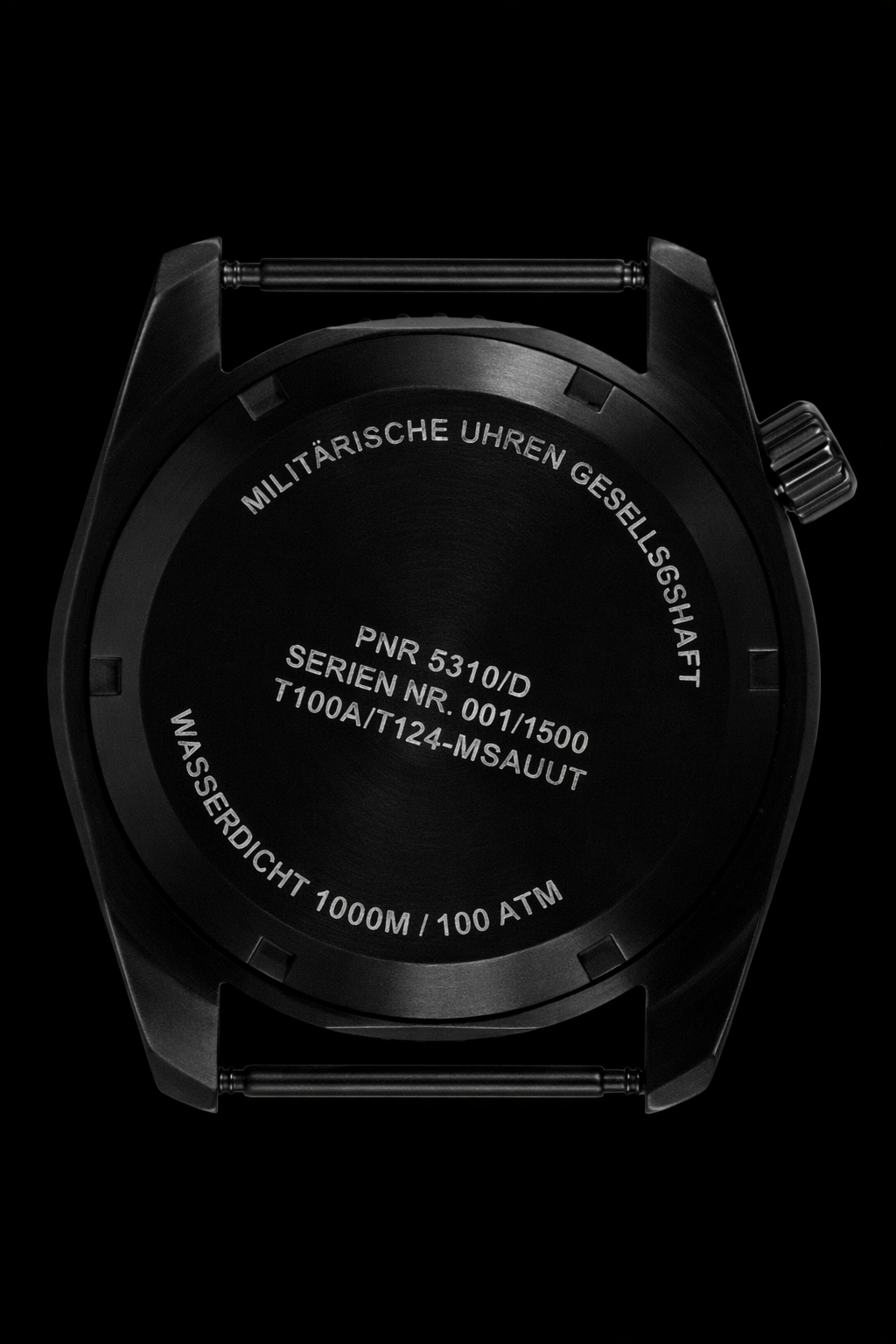 MWC "Depthmaster" 100atm / 3,280ft / 1000m Water Resistant Military Divers Watch in a PVD Titanium Case with Luminova and a Helium Valve (Automatic)