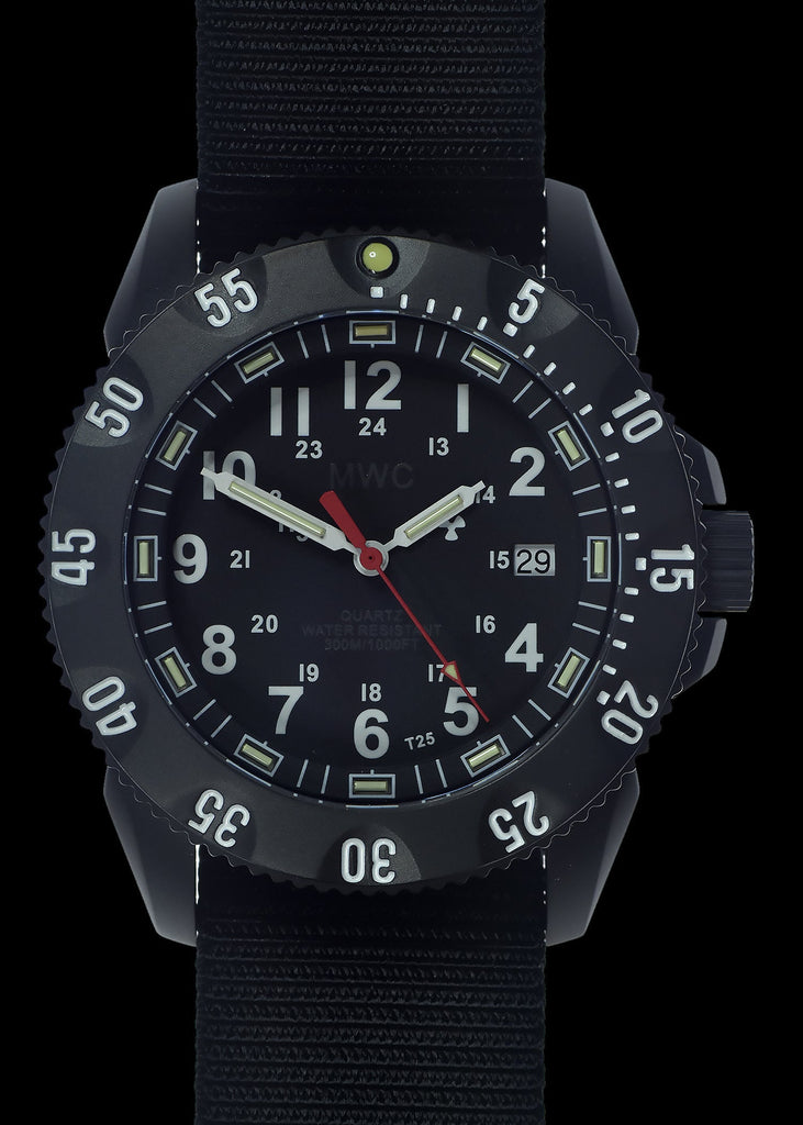 MWC P656 Latest Model PVD Titanium Tactical Series Watch with GTLS Tritium and Ten Year Battery Life (Date Version)