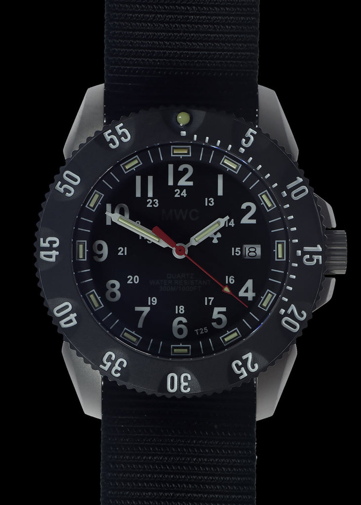 MWC P656 Latest Model Titanium Tactical Series Watch with GTLS Tritium and Ten Year Battery Life (Date Version)