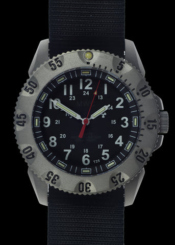 MWC G10 300m / 1000ft Water resistant Limited Edition U.S Pattern Brushed Stainless Steel Military Watch with Sapphire Crystal on NATO Strap