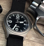 MWC Titanium Military Watch, 300m Water Resistant, Sapphire Crystal and 10 Year Battery Life - NATO NSN Number: 6645-99-847-7565