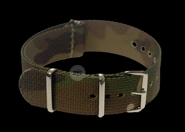 18mm Woodland Camouflage NATO Military Watch Strap