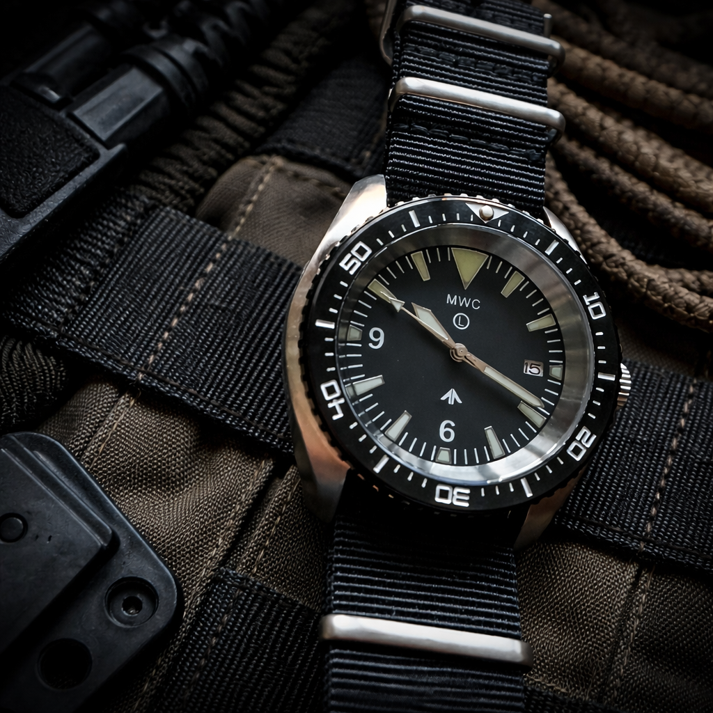 MWC Military Divers Watch Stainless Steel (Automatic) 12 Hour Dial With Sapphire Crystal and Ceramic Bezel