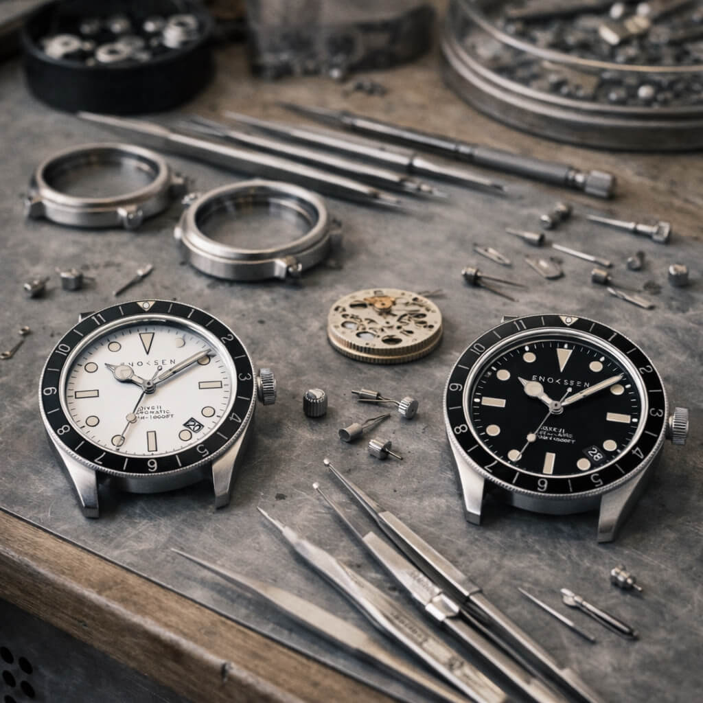 Limited Edition: Enoksen Automatic Dive Watch - Black Dial Edition ◇ 39mm