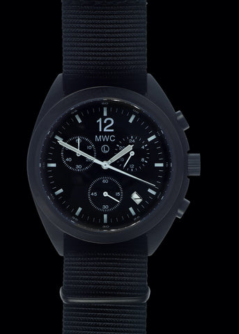 Limited Edition MWC 100m Water Resistant Stainless Steel Swiss Airline Pilots Chronograph
