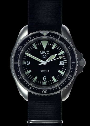 Latest MWC Quartz Military Divers Watch with Sapphire Crystal and 10 Year Battery Life - NATO STOCK NUMBER NSN 6645-99-157-3496