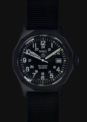 MWC G10 - Remake of the 1982 to 1999 Series Watch in Black PVD Steel with Plexiglass Crystal and Battery Hatch