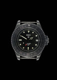 MWC GMT (Dual Time Zone) 300m / 1000ft Water Resistant PVD Steel Military Watch on Matching Steel Bracelet