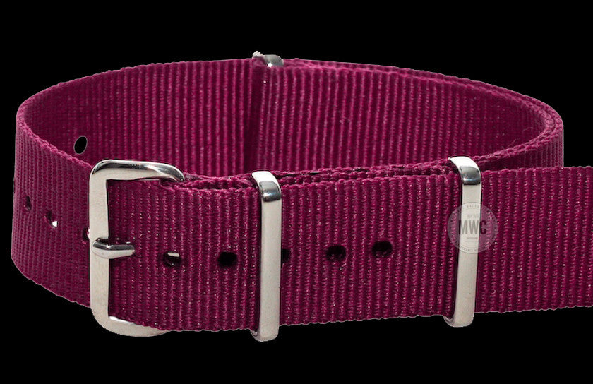 22mm Maroon Paratrooper NATO Military Watch Strap