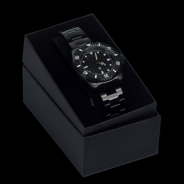 MWC 24 Jewel 300m Automatic Divers Watch with PVD Bracelet, Ceramic Bezel and Sapphire Crystal