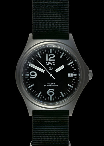 MWC P656 Latest  Model Titanium Tactical Series Watch with GTLS Tritium and Ten Year Battery Life (Non Date Version)